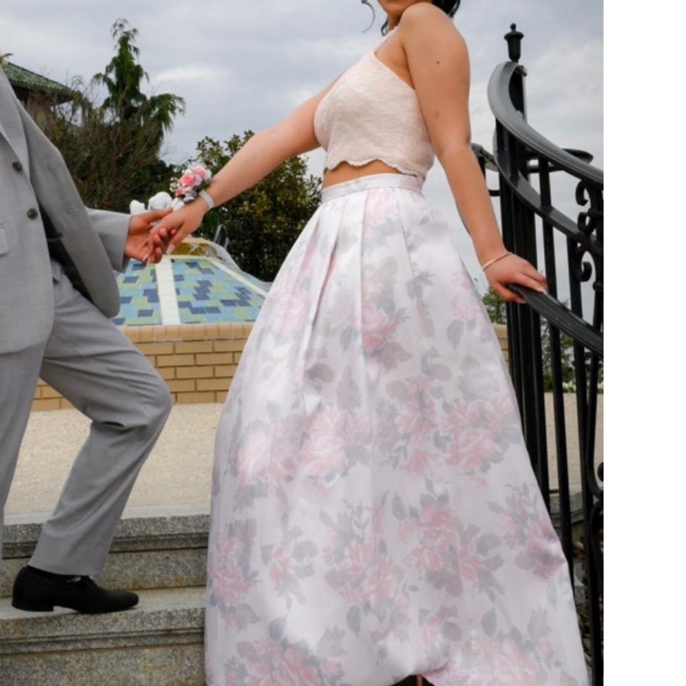 Two piece prom dress SOLD WITH SHOES